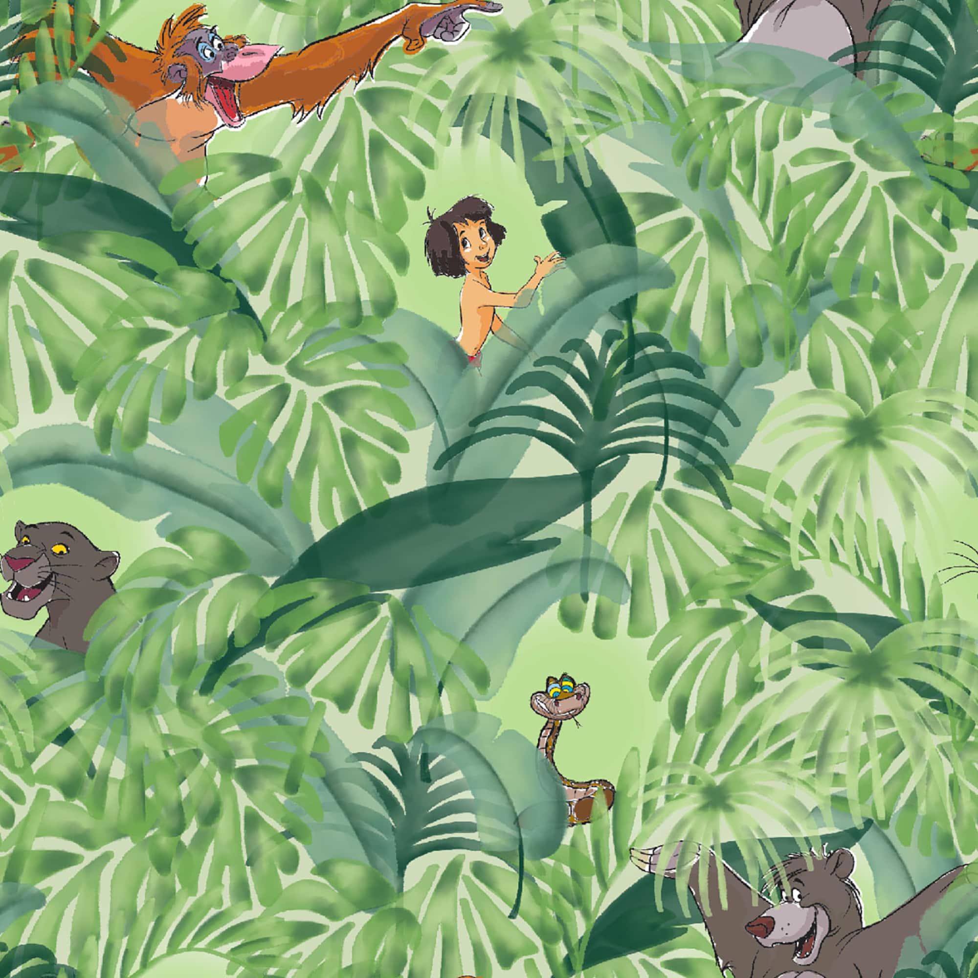 Disney® Jungle Book Baloo & Mowgli Cotton Fabric